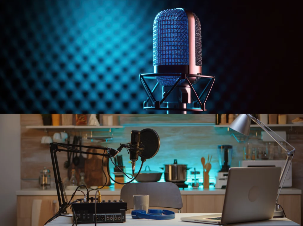 Confronto tra una stanza senza trattamento acustico e una ottimizzata per la produzione audio